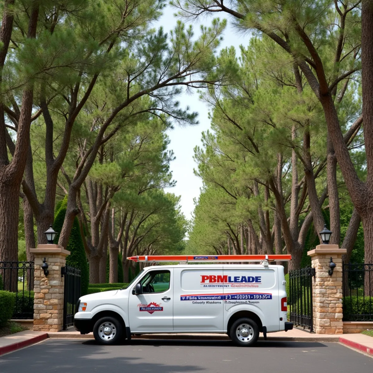 Estate plumbing service in Cherry Hills Village Colorado with service van