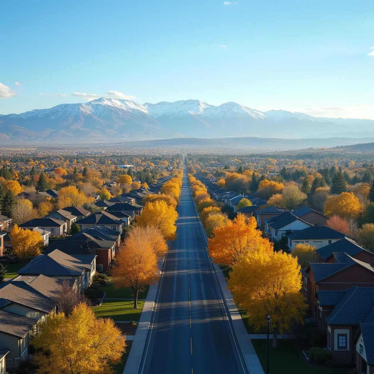 South Metro Denver service areas map and plumbing fleet with Rocky Mountains backdrop